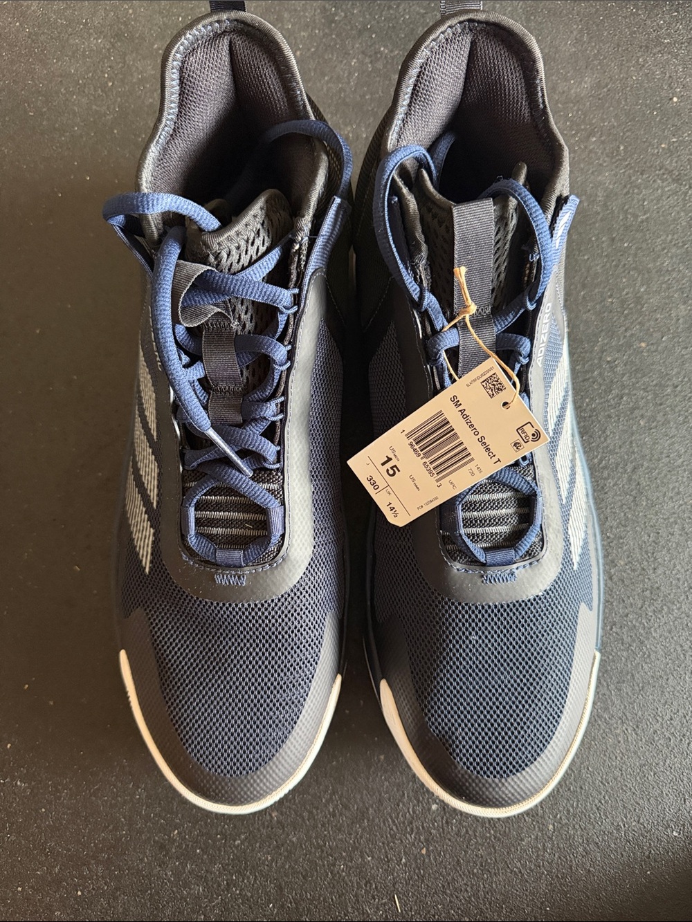 adidas Navy and White Men's Size 15 Adizero Select T Basketball Shoes